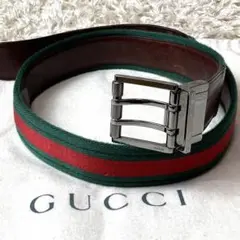 【希少✨】GUCCI ベルト シェリーライン リバーシブル ヴィンテージ