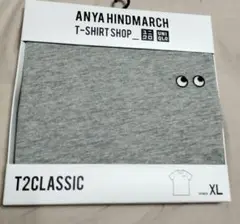 T2 XL アニヤ ユニクロ Tシャツ グレー 新品未使用 正規品