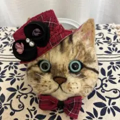 猫ぬいぐるみのパスケース