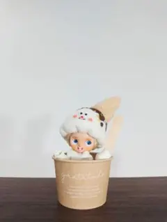 プチブライス用被り物、あいすくりーむ帽子