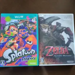 スプラトゥーン、ゼルダ　wiiソフト