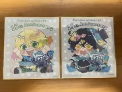 ②パンドラハーツ　15周年　オズ　ギル　エリオット　シャロン　ミニ色紙4枚セット