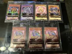 セブンイレブン遊戯王　５種コンプリートセット　おまけブラックマジシャンガール２枚