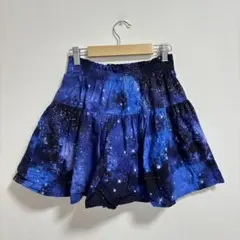 Y2K リプラス 宇宙柄 ティアードスカート ボリューム 地雷系 個性派 日本製
