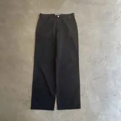 90s イタリア製 ARMANI JEANS コットン ワイド チノ 黒