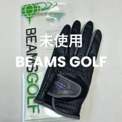 未使用 25SS ビームスゴルフ 本革 ラムレザー グローブ 黒 左手用SS