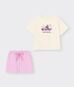 GU パジャマ　ディズニー　セットアップ