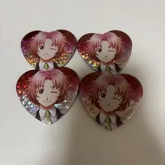 ときメモ gs2 ハートホログラム缶バッジ 天地翔太