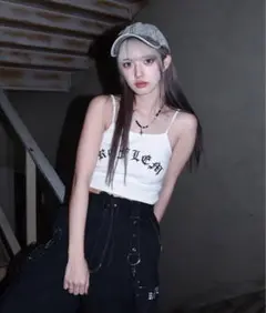 【REFLEM】Cropped camisole 白