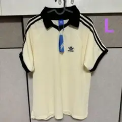 即決歓迎 adidasアディダスワッフルTシャツ半袖ポロツLサイズDS