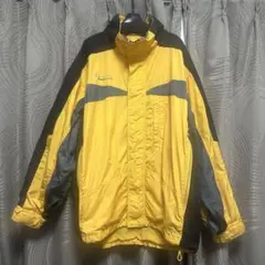 Columbia ジャケット コロンビア 黄色 イエロー L 黒 ブラック 古着