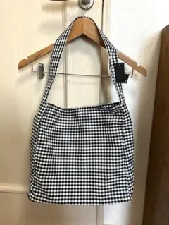 【新品】nyunyu ギンガムチェック　トートバッグ　韓国