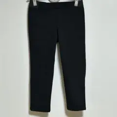 INED イネド　スリムフィット 黒パンツ 伸縮性ウエスト　美脚見え　シンプル