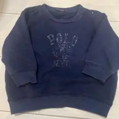Polo ロゴ入り ネイビー トレーナー