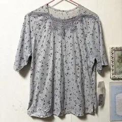 花柄 半袖シャツ Lサイズ
