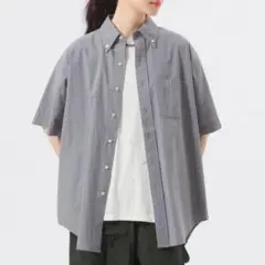 BEAMS BOY チェックビッグボタンダウンシャツ
