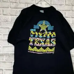 USA製90sヴィンテージTシャツ！シングルステッチ　ブラック半袖古着XL729