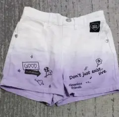 リッカリッカ パープルグラデーション ショートパンツ 140