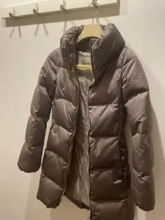 【145,800円】HERNO ダウンコート グレージュ 38 スタンドカラー
