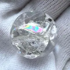 虹入りアイリスクォーツ スフィア希少 水晶丸玉 パワーストーン浄化 癒し3.