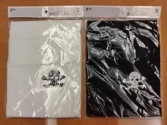 ■gu ジーユー スカル ドクロ 骸骨 ガイコツ Tシャツ 白 黒 ２枚セット■