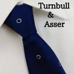 TURNBULL＆ASSER ソリッドタイ 美品 英国製 Turnbull&Asser ソリッドタイ ネクタイ アイボリー