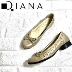 【ほぼ未使用】DIANA WELL Fit シースルー レザーパンプス
