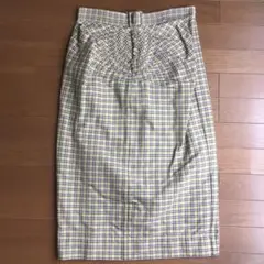N°21 ヌメロヴェントゥーノ チェック タイトロングスカート