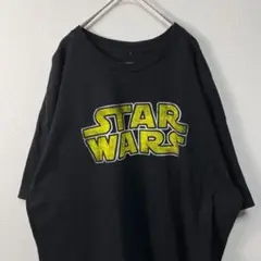 USA古着 star wars スターウォーズ Tシャツ 黒ロゴ