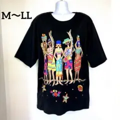 【新品未使用】DEKER'S オーバーサイズ Tシャツ 刺繍 スパンコール