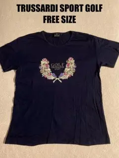 トルサルディスポーツ TRUSSARDI SPORT GOLF Tシャツ　紺色