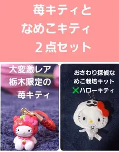 栃木数量限定の苺キティとナメコキティ 2点セット 希少/激レア現在販売してません