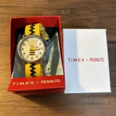 【即完売品】timex×スヌーピーコラボ　クォーツ時計　完品　チャーリーブラウン Amazon | Timex snoopy コラボ タイメックス スヌーピー モデル