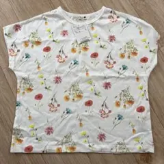 新品タグ。ブランシェス　花柄Tシャツ　130