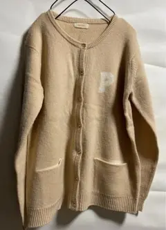 ピンクハウス PINK HOUSE カーディガン ベージュ クリーニング済み