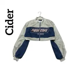 Cider サイダー ジップアップ クロップド レザージャケット M