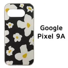 Pixel9a ケース クリア 白 花柄 カバー