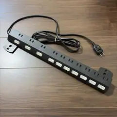 ☆状態良好☆エレコム ブラック電源タップ 10口 約2.5m