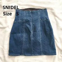 SNIDEL ✨スナイデル　デニムブルー ミニスカート　タイト