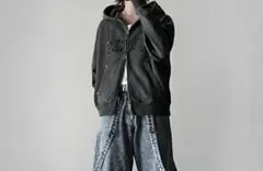 完売品 ADRER フルジップパーカー グレー Mサイズ アドラー