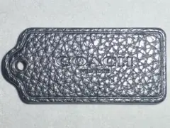 COACH ブラックレザー タグ