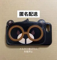 iPhoneケース　くま　テディベア　黒　ブラック