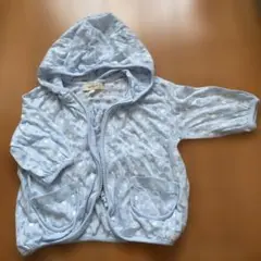 HUSHUSH 水色ドット柄アウター 90cm