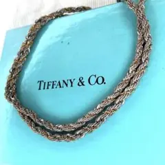 箱付 美品 Tiffany ティファニー ツイスト ロープ シルバー ネックレス
