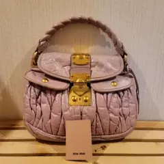 MIUMIU ハンドバッグ くすみピンク(袋付き)