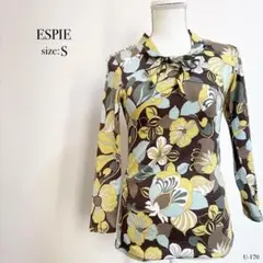 ☆美品☆ ESPIE 花柄 長袖シャツ Sサイズ トップス エスピエ リボン