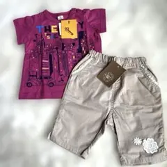 新品　子供　キッズ　キムラタン　半袖シャツ　ハーフパンツ　セット　80