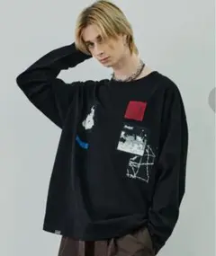 AIVER カットオフパッチロンTEE