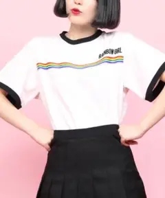 WEGO レインボー　Tシャツ　うぃごー