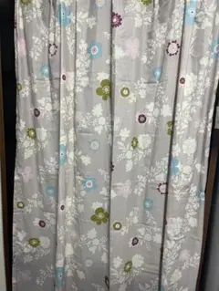 花柄レースカーテン ミニラボ　2枚